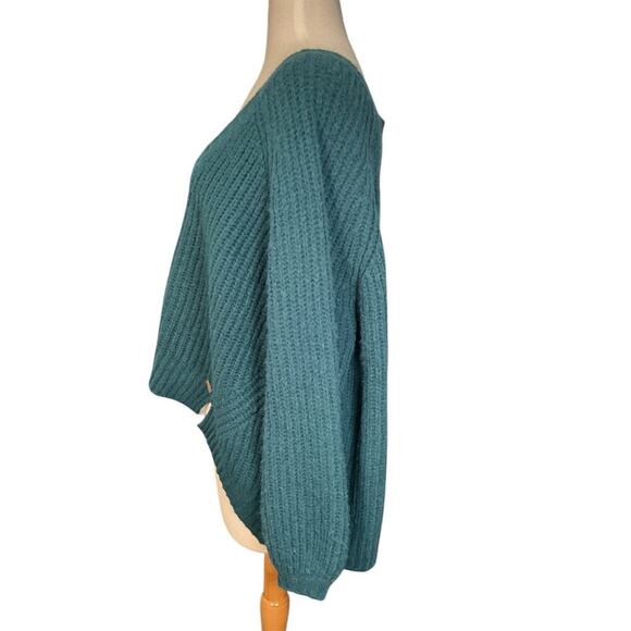 Savage X Fenty Fuzz Knit V-Neck Sweater Longer Back Body 2x Fuzzy High Quality - Picture 5 of 11